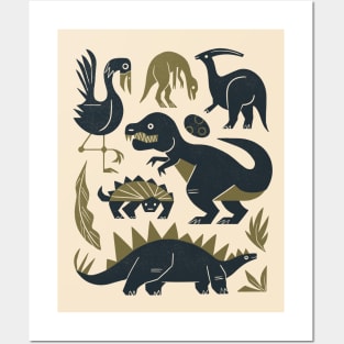 Jurassic Friends (Light) Posters and Art